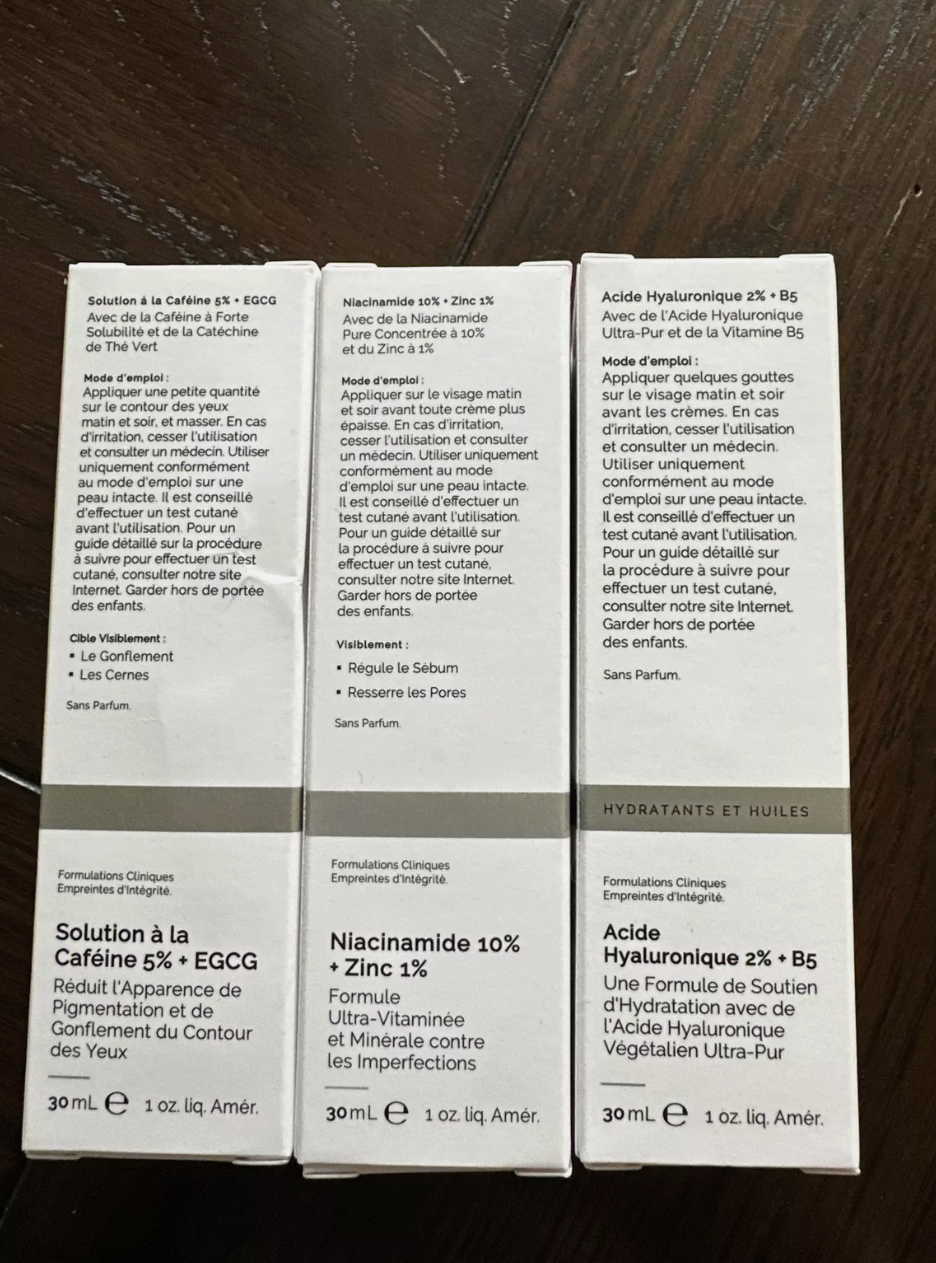 The Ordinary Face Serum Set! Caffeine Solution 5%+EGCG, Hyaluronic + Niacinamide