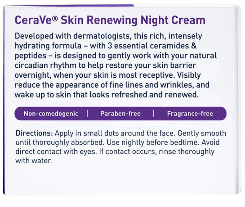 CeraVe- Skin Renewing Night Cream 48g