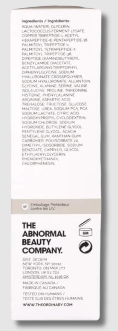 The Ordinary Multi-Peptide + Copper Peptides 1% 30ML