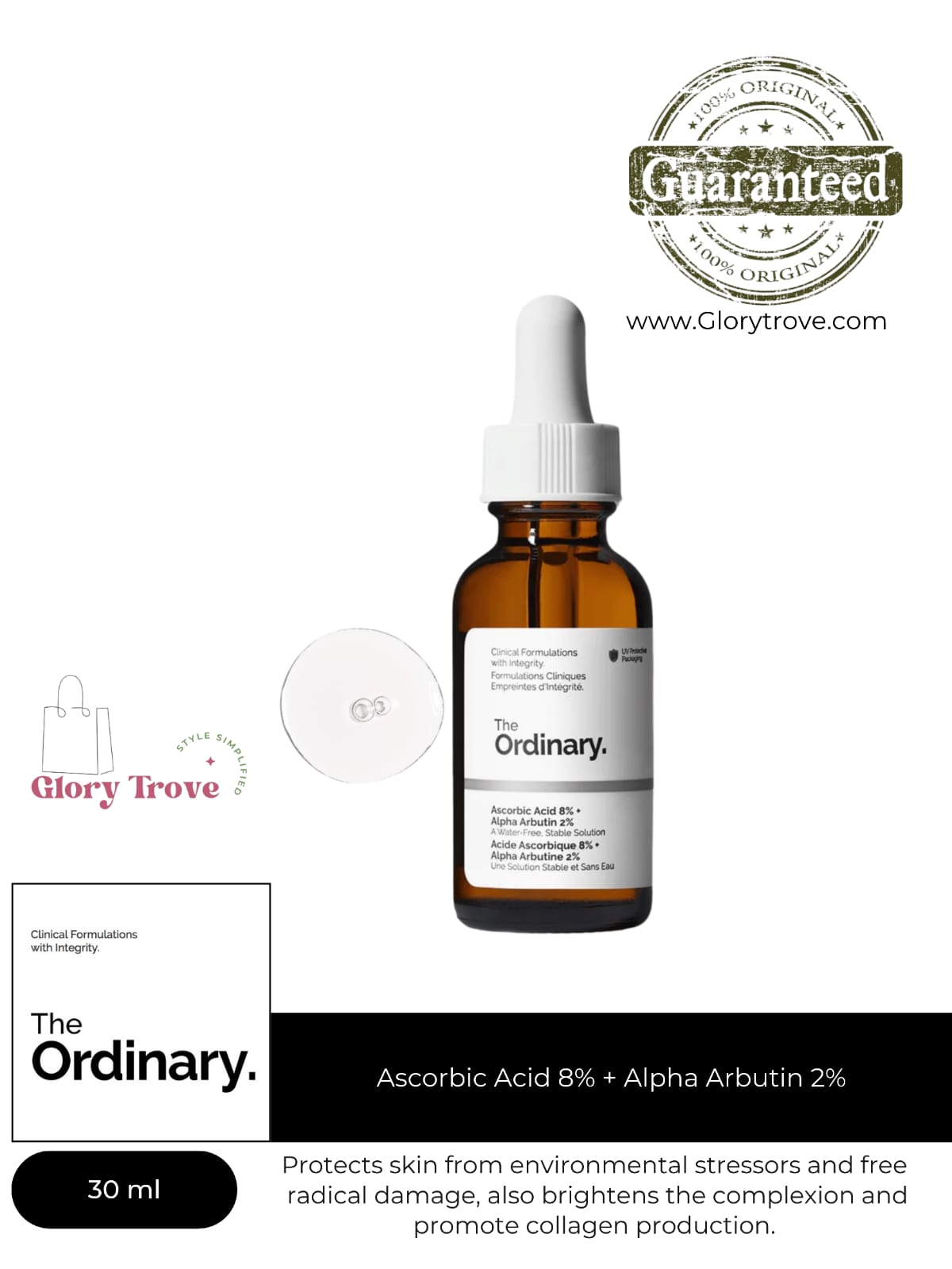The Ordinary Ascorbic Acid 8% + Alpha Arbutin 2%