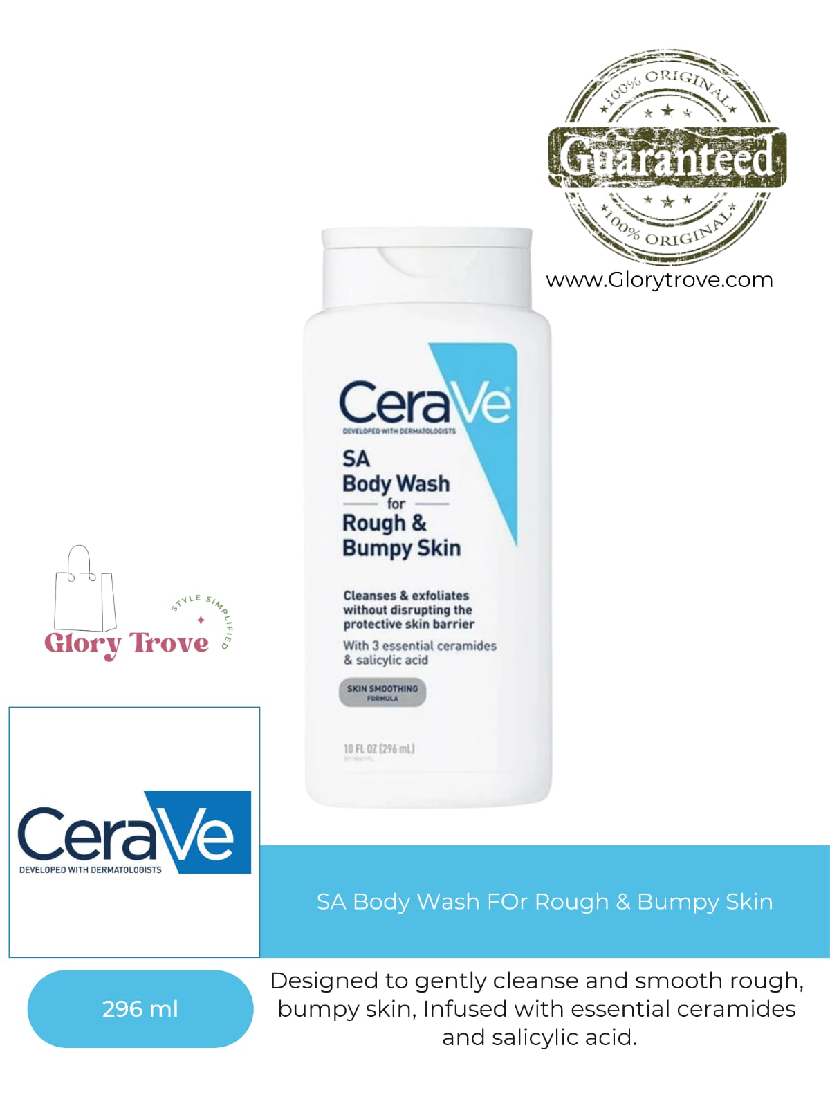 SA Body Wash For Rough & Bumpy Skin – 296ml