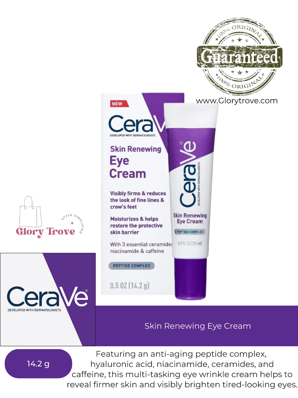 CeraVe- Skin Renewing Eye Cream 14.2g