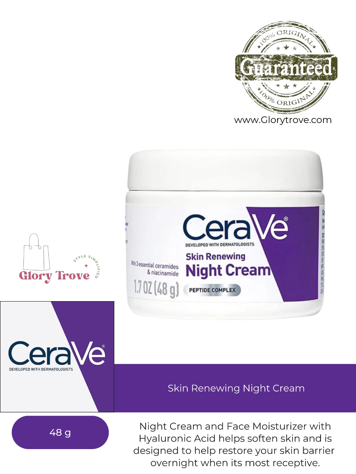 CeraVe- Skin Renewing Night Cream 48g