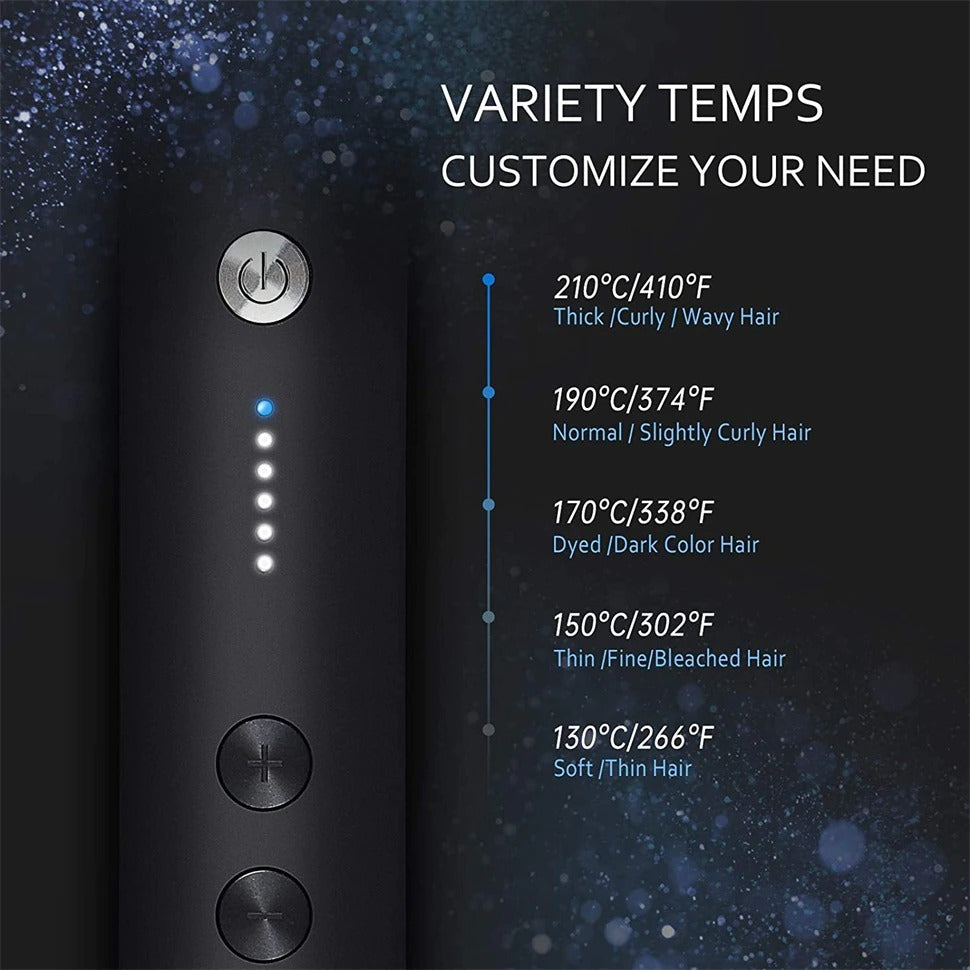 2 In 1 Straightening Brush With 3 Heat Levels Comb