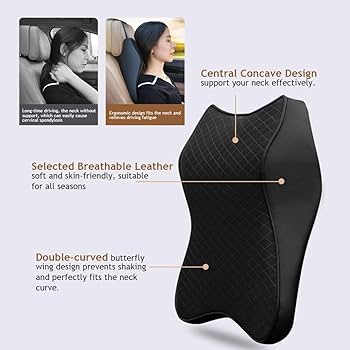 Car Seat Headrest Cushion Memory Foam Pillow Neck Support – Pillow Car Cushion