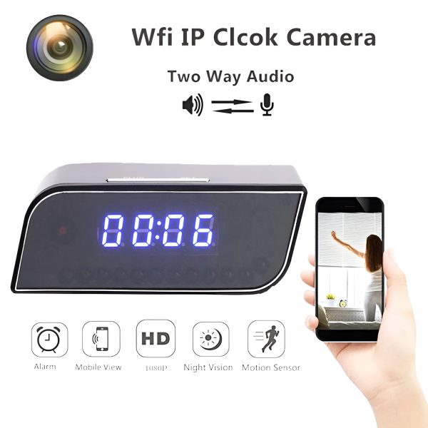 Hidden Digital Clock Camera Video Recorder | T3 Wifi Table Clock Hd 1080p (High Quality)
