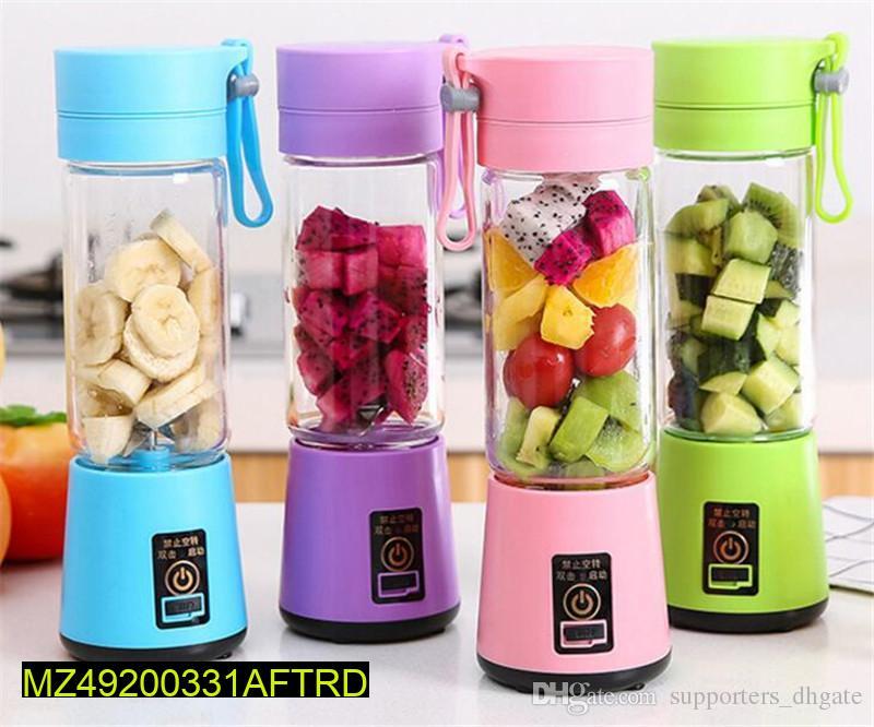 USB Chargeable Juicer Blender 6 Blades 380ml - Portable Juicer Cup & Smoothie Maker