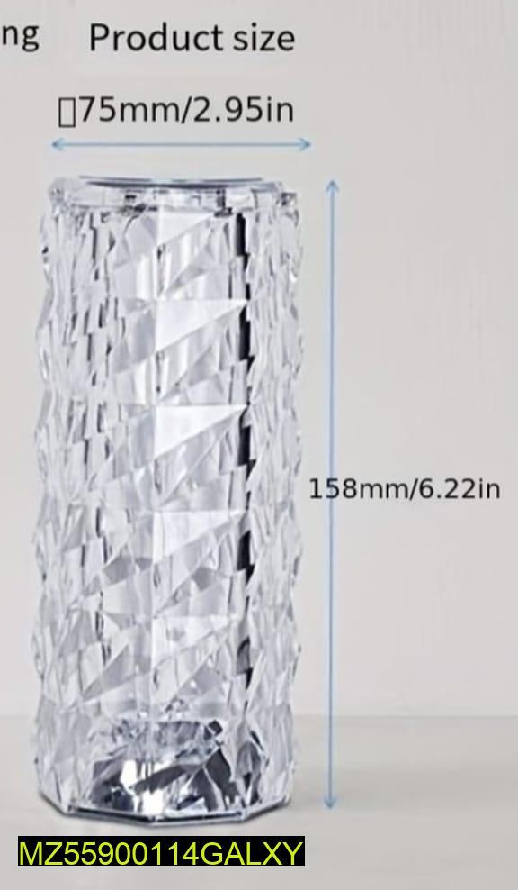 3D Crystal Touch Control Rechargeable Diamond Table Lamp