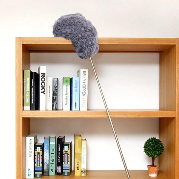 Extendable Microfiber Feather Duster, Flexible Bending Cleaning/ Washable Head