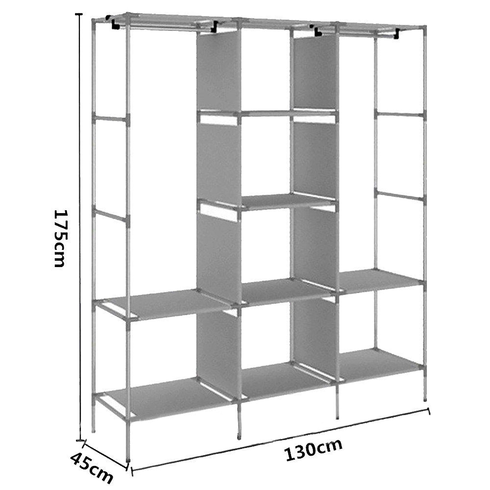 3 Layer Storage Wardrobe Model 88130 Shelf Rack Fancy And Foldable