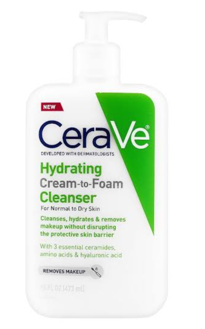 Cerave Hydrating cream to foam cleanser 473ml