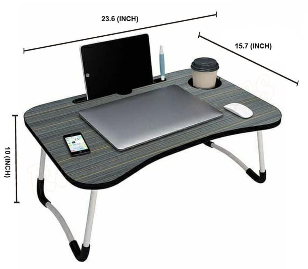 Laptop Table Modern Computer Desk Folding Multi-Purpose Laptop Table| Study Table| Bed Table| Writing Desk