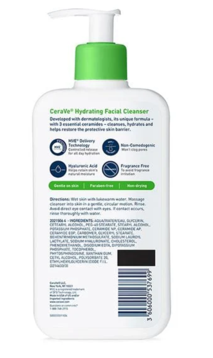 CeraVe- Hydrating Cleanser for Normal to Dry skin, 236ml