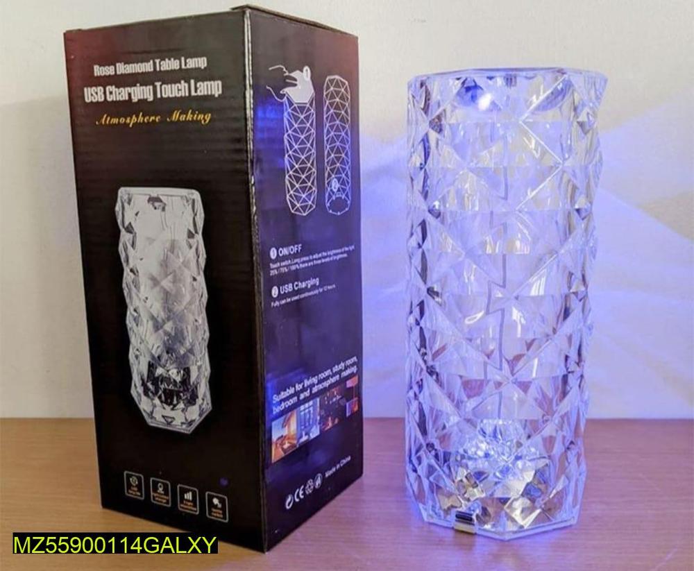 3D Crystal Touch Control Rechargeable Diamond Table Lamp