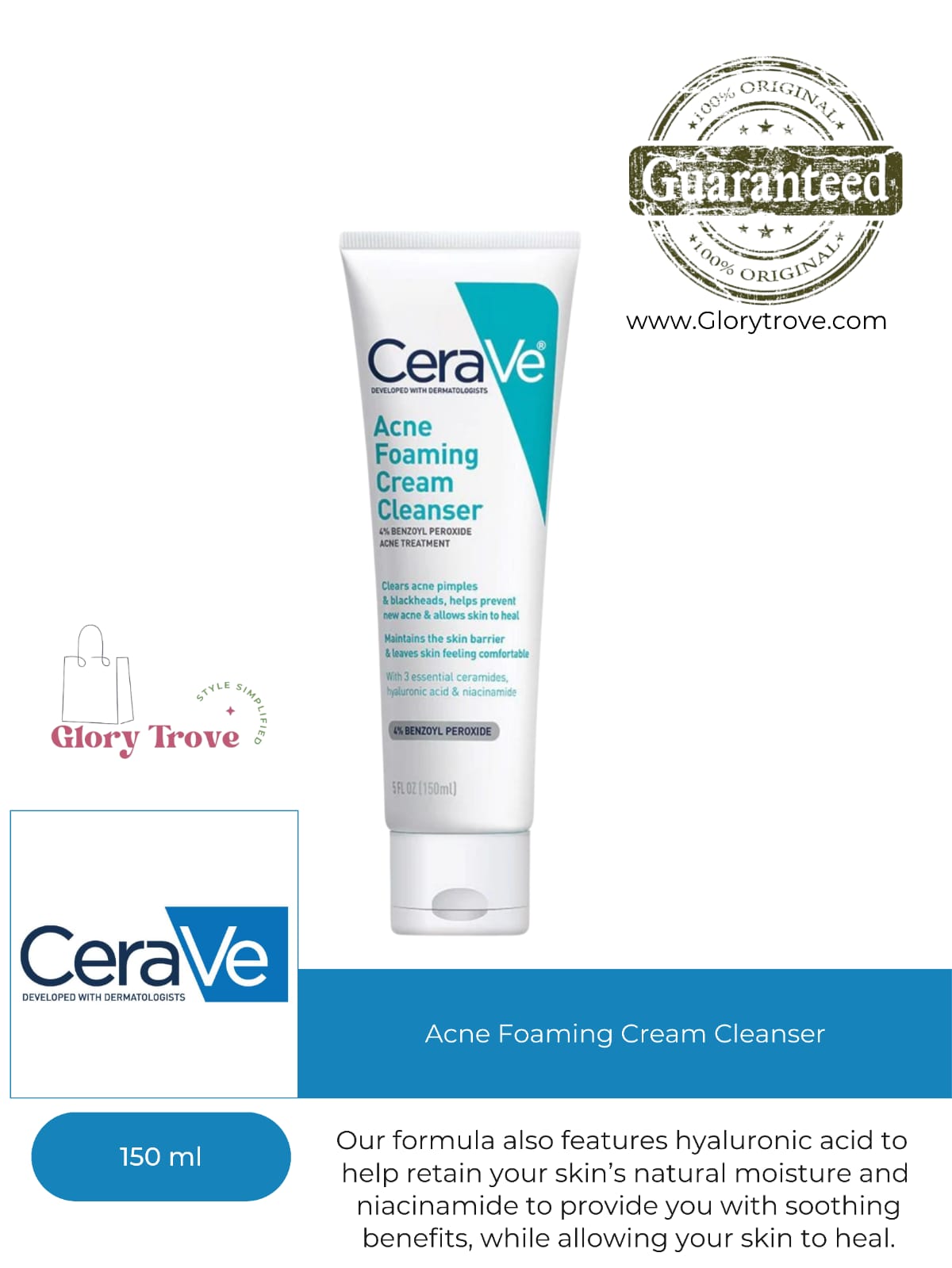 CeraVe- Acne Foaming Cream Cleanser 150ml