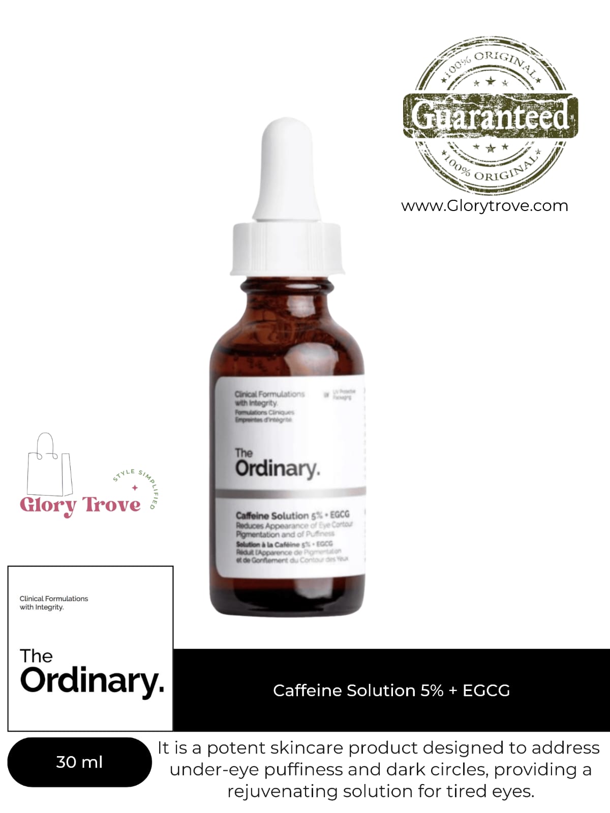 The Ordinary Caffeine Solution 5% + EGCG – 30ml