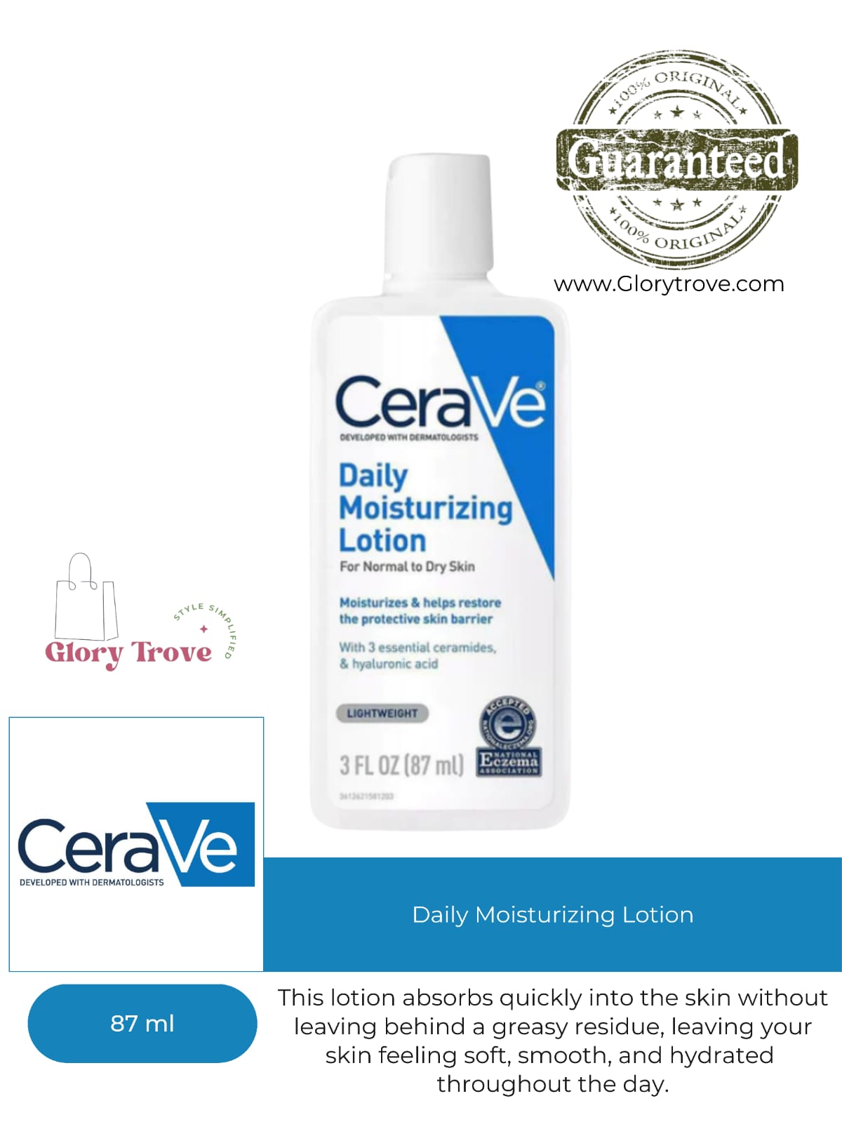 CeraVe Daily Moisturizing Lotion 87ml