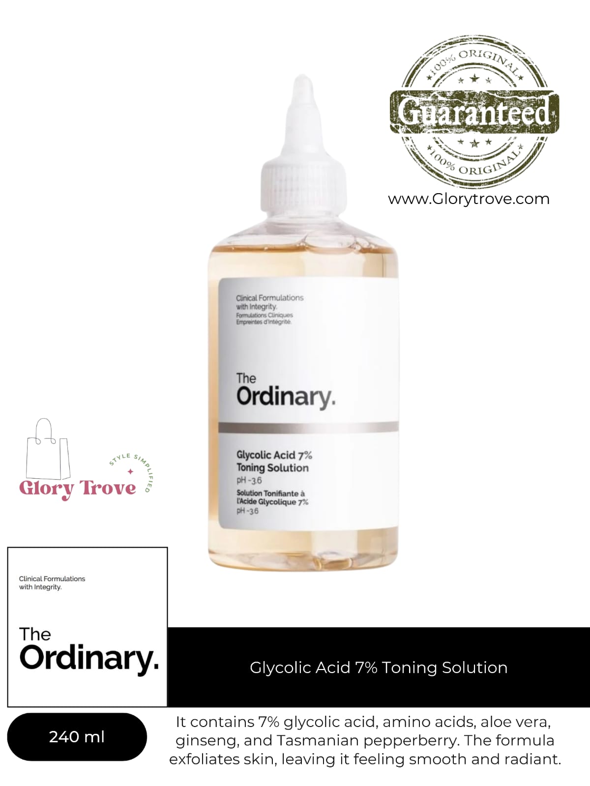 The Ordinary Glycolic Acid 7% Toning Solution 240 - Ml