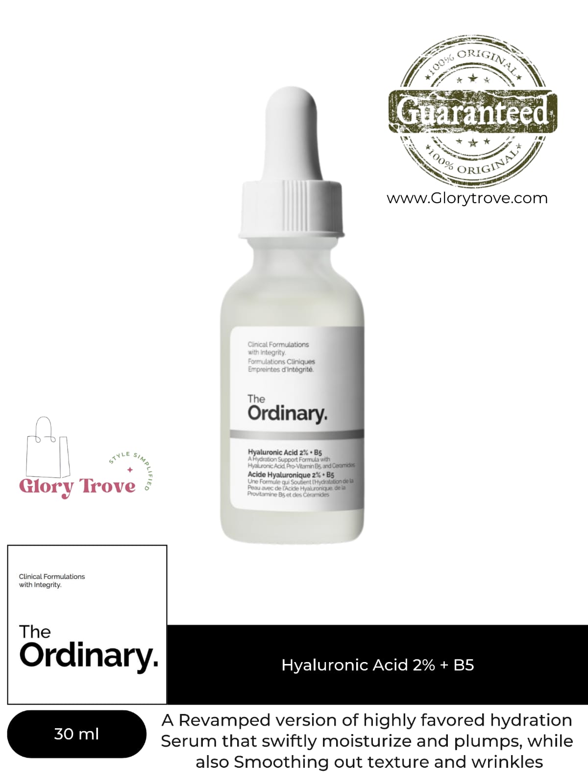 The Ordinary Hyaluronic Acid 2% + B5 – 30ml