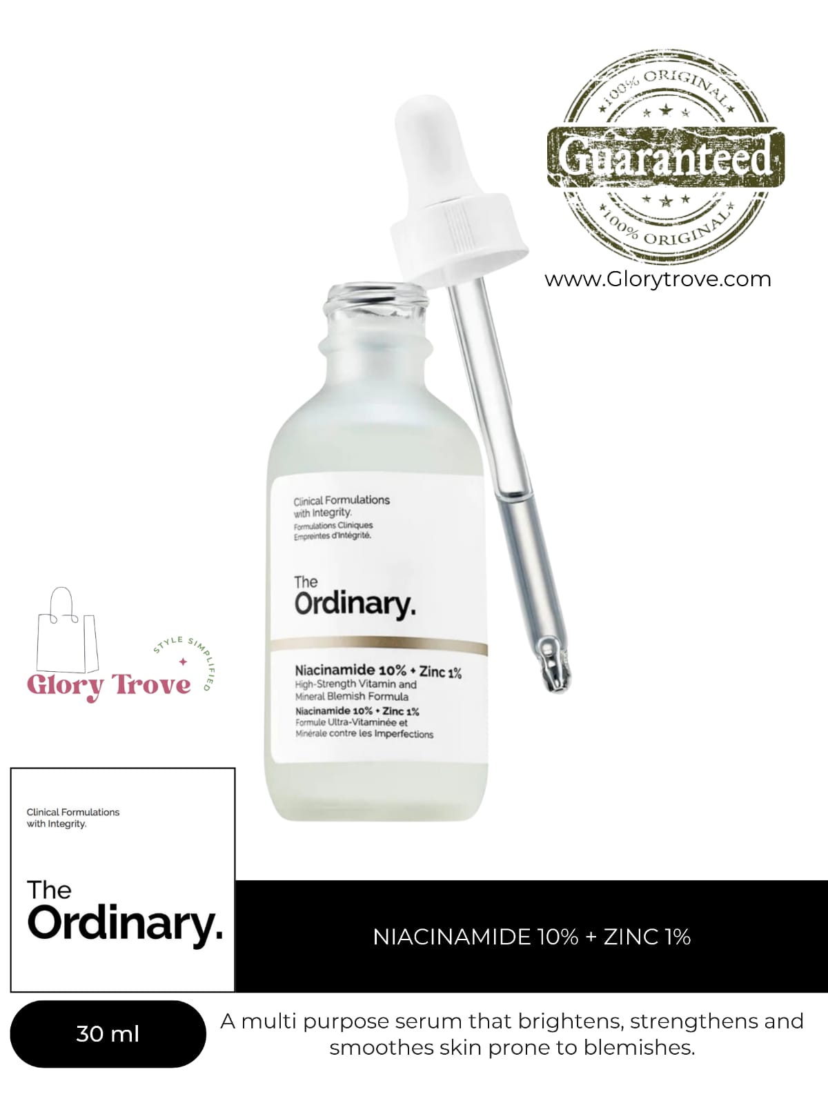 THE ORDINARY NIACINAMIDE 10% + ZINC 1% (30ML)