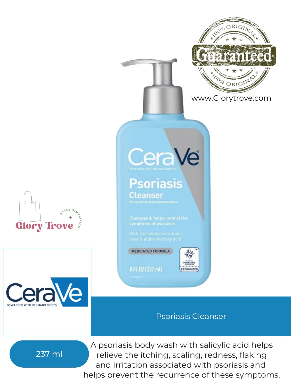 CeraVe- Psoriasis Cleanser 237ml