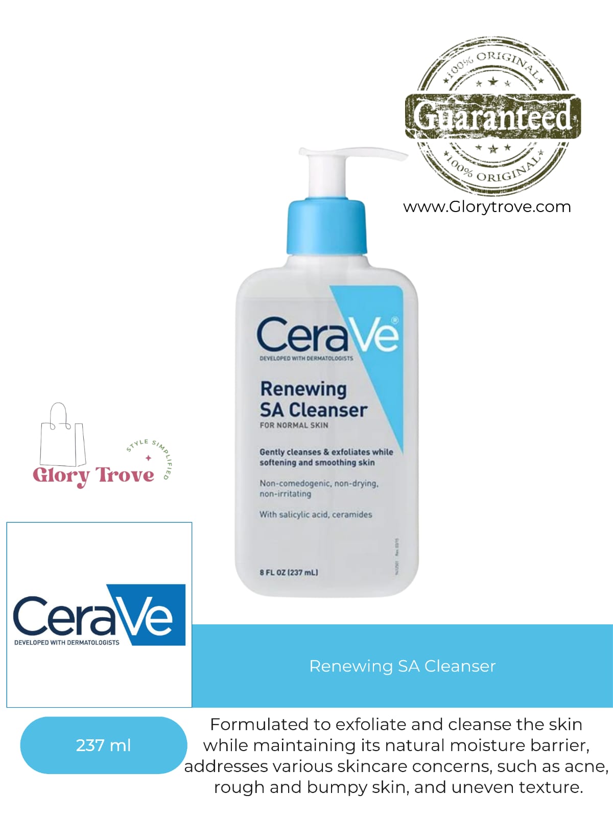 CeraVe Renewing SA Cleanser-237 ml