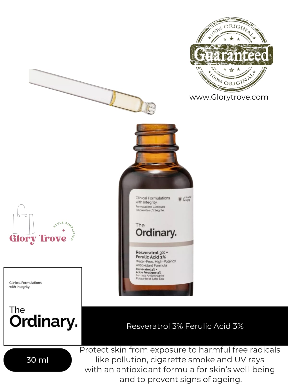 The Ordinary - Resveratrol 3% Ferulic Acid 3% - 30ml