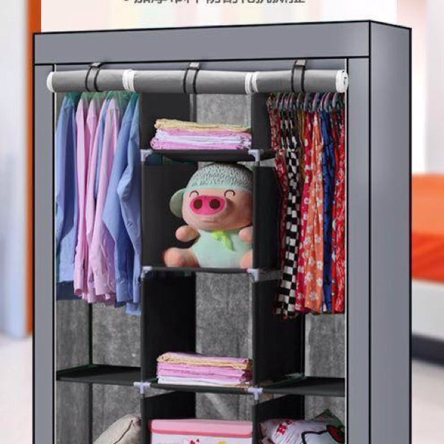 3 Layer Storage Wardrobe Model 88130 Shelf Rack Fancy And Foldable