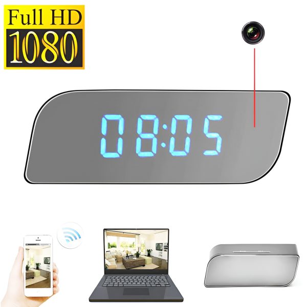 Hidden Digital Clock Camera Video Recorder |  T3 Wifi Table Clock Hd 1080p (High Quality)