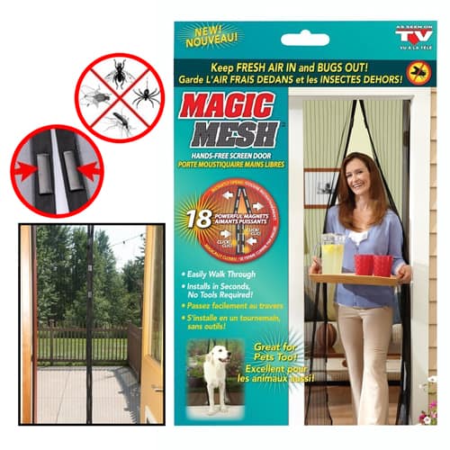 Magic Curtain (Using 18 Powerful Magnets)- Magnetic Screen Door, Magic Curtain Keeps Bugs Out