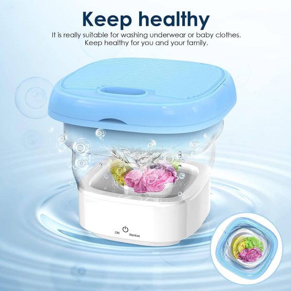 Mini Folding Semi-Automatic Washing Machine For Clothes With Dryer Bucket