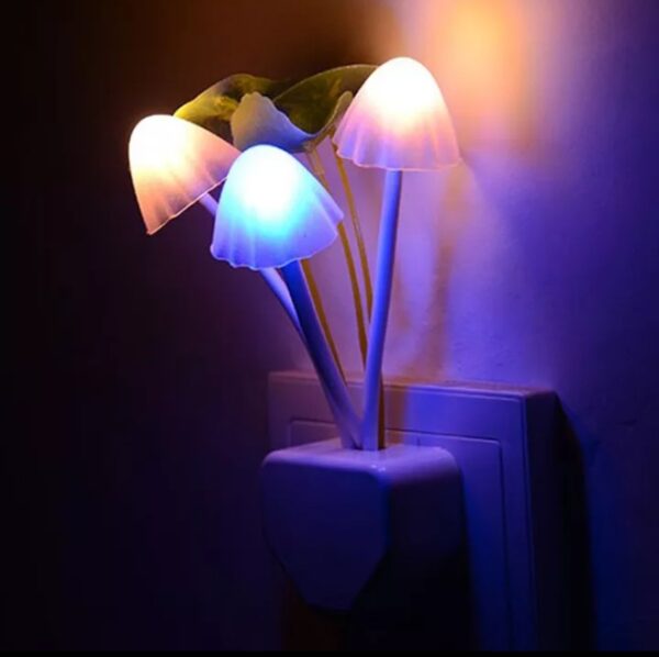 Mushroom Night Light Automatic Sensor Flower Lamp ( Kids Gifts)