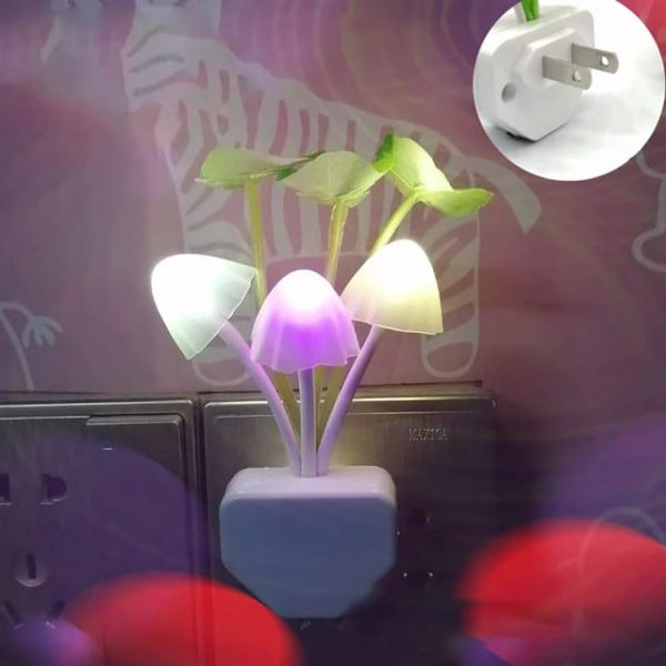 Mushroom Night Light Automatic Sensor Flower Lamp ( Kids Gifts)